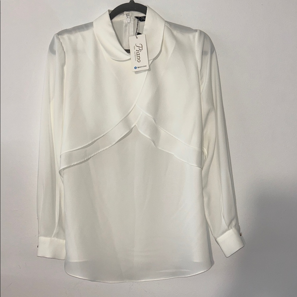 White Long Sleeve Blouse